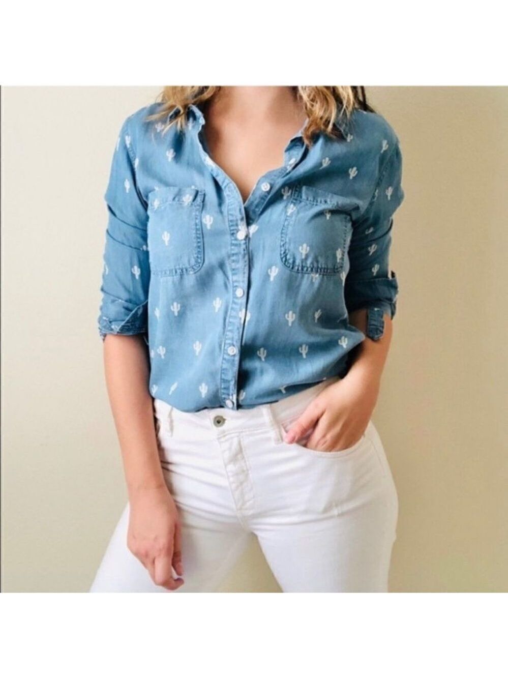 HARPER Denim Button Down 🌵